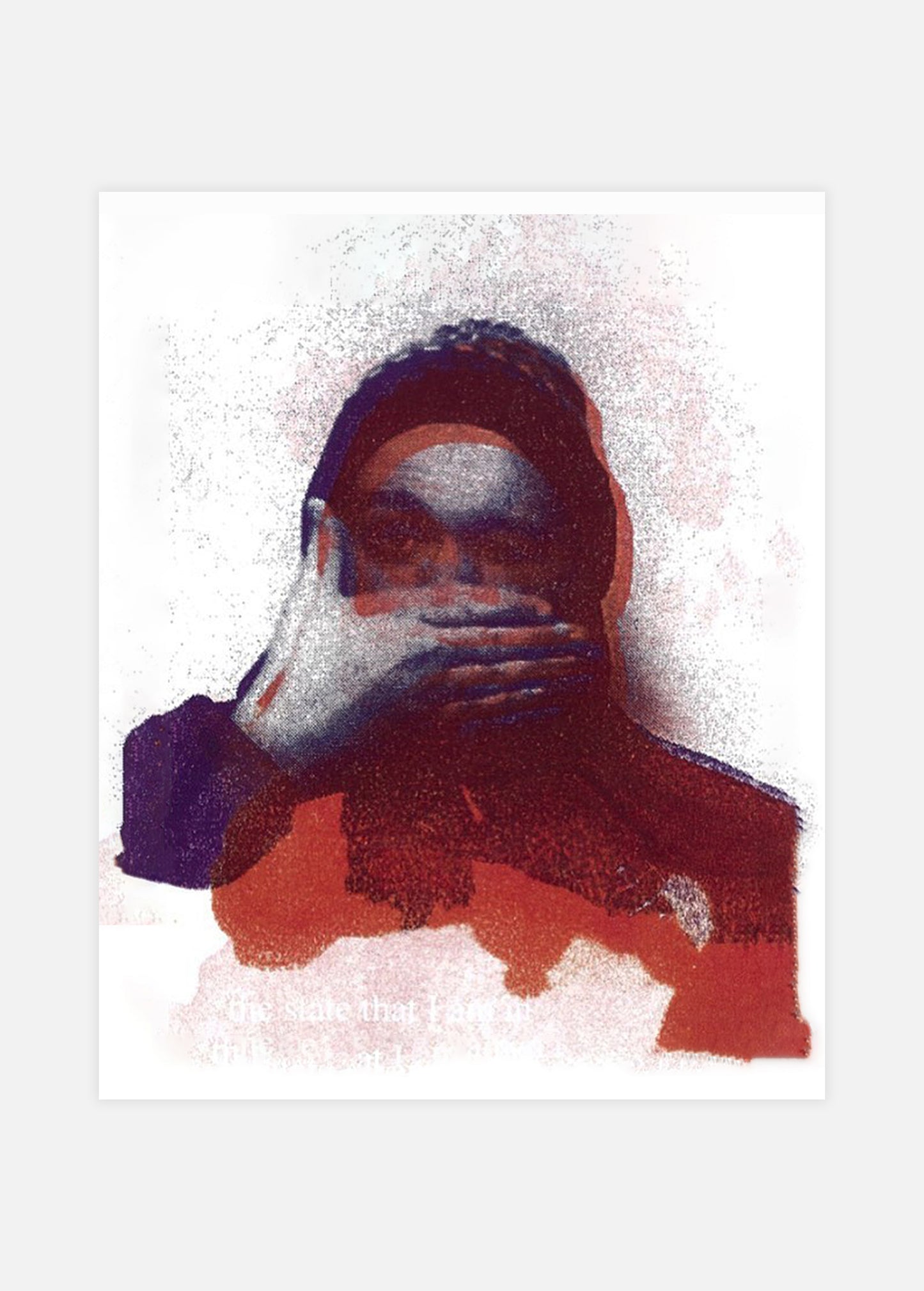 Self Portrait Toner Transfer Print
