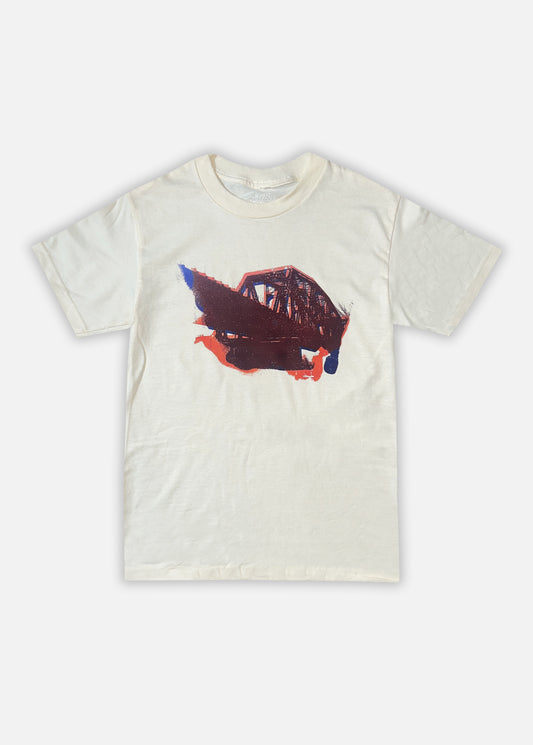 '33rd Street Railroad Bridge' Tee - Cream