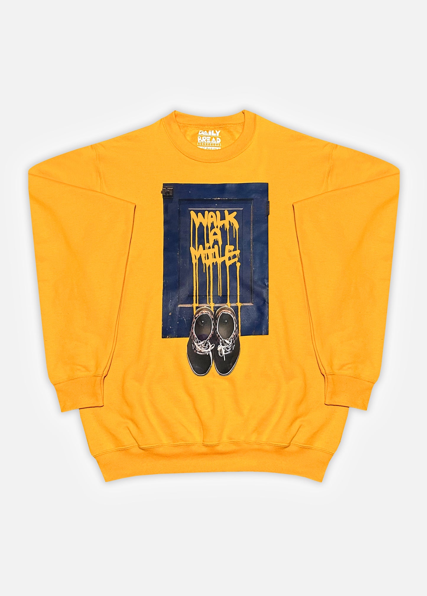 Walk A Mile Crewneck - Gold