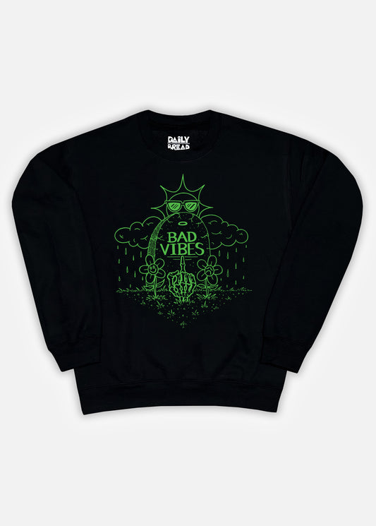 No Bad Vibes Crewneck - Black
