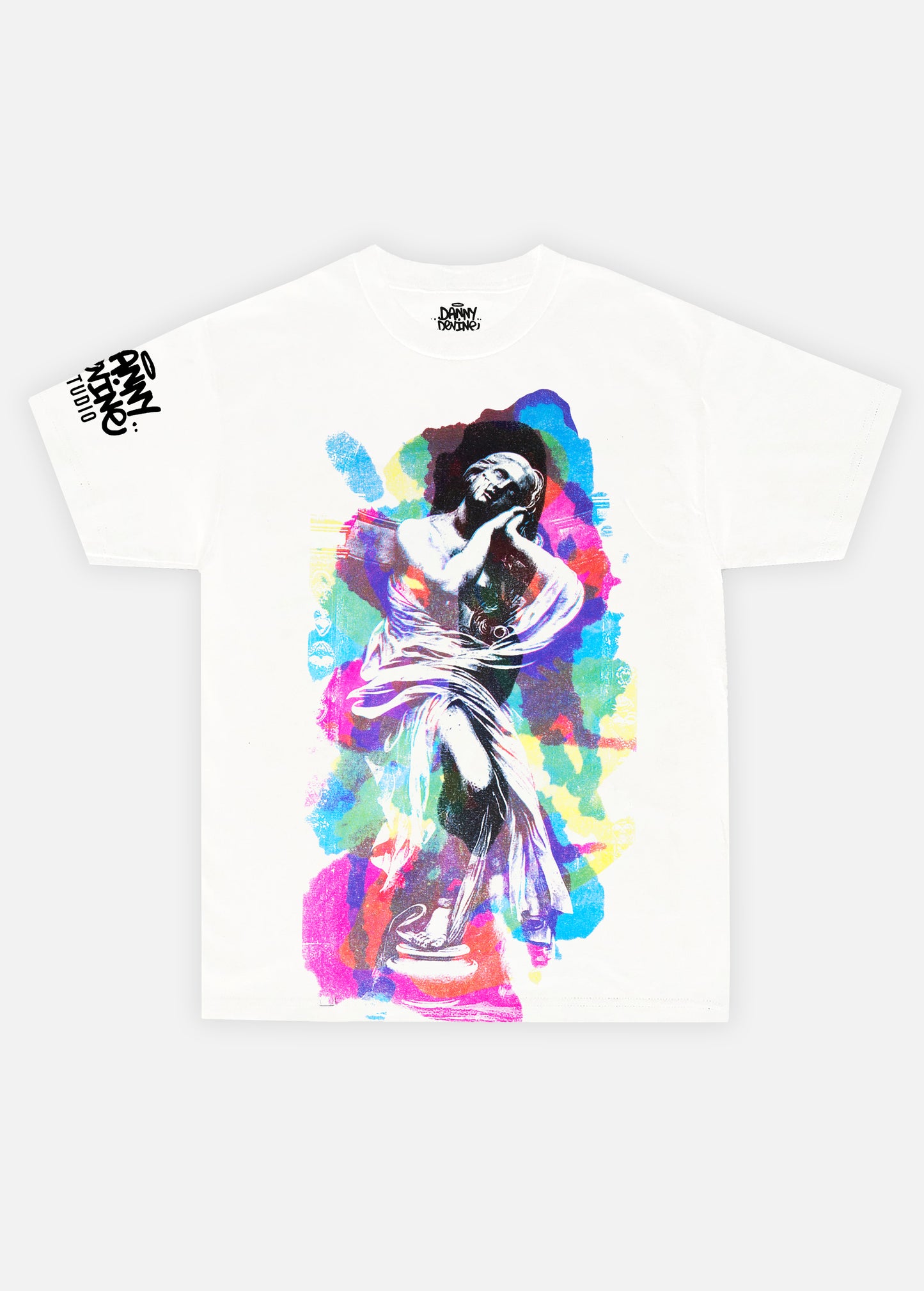 'Venus' Toner Transfer Tee - White