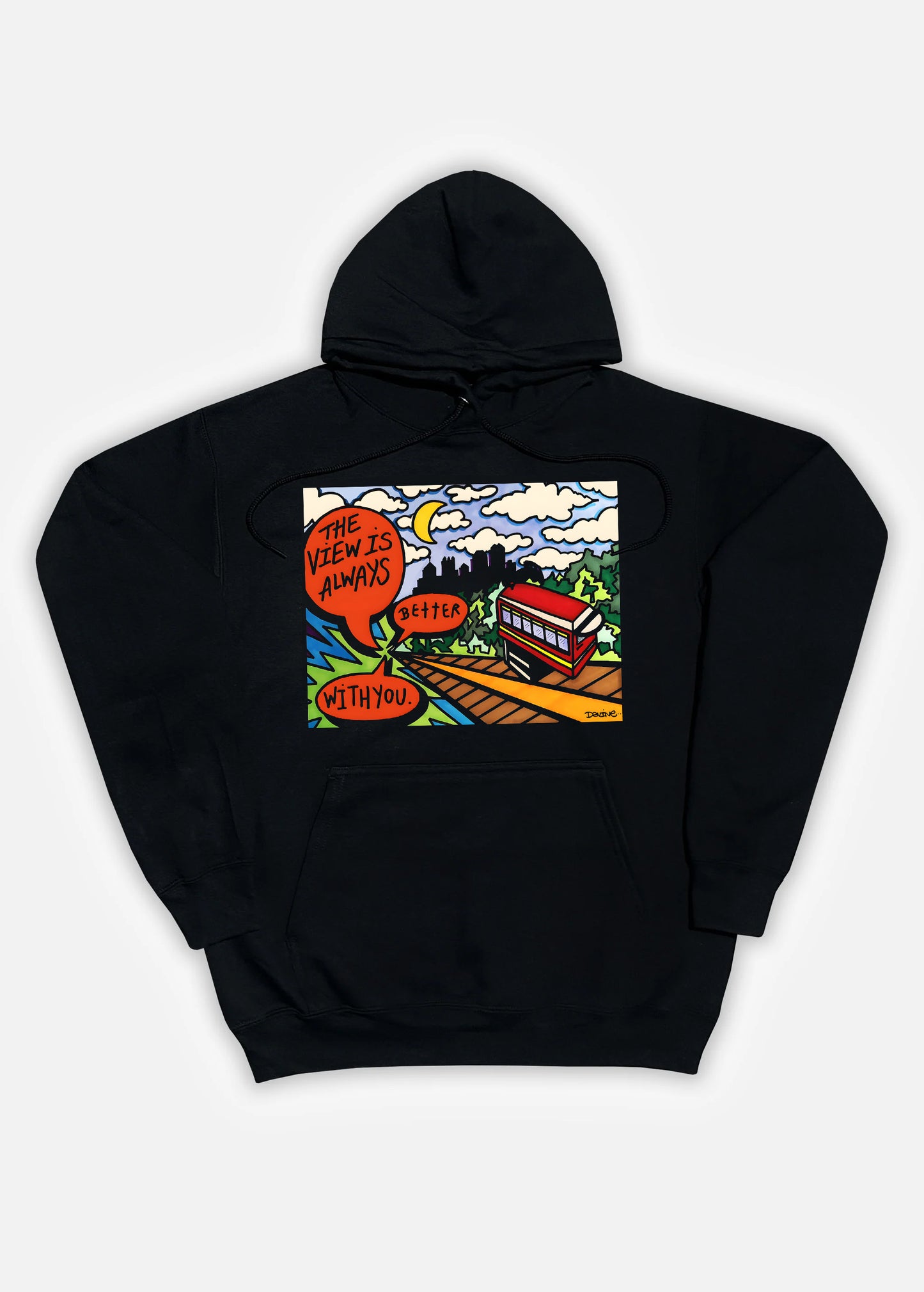 View Is Always Better Hoodie - Black