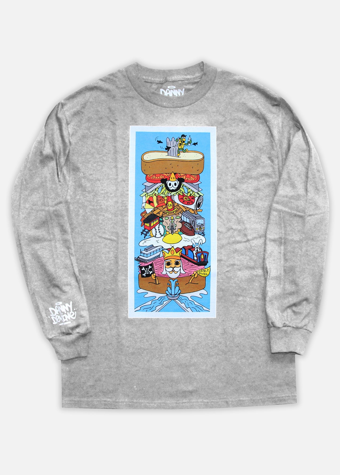 Sandwich LS Tee - Heather Grey