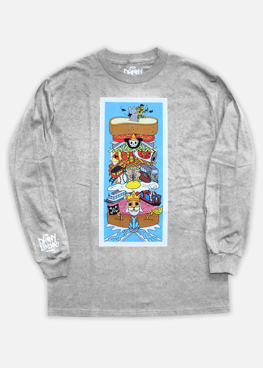 Sandwich LS Tee - Heather Grey
